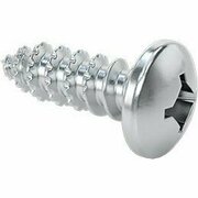 BSC PREFERRED Rounded Head Screws for Plywood and OSB Zinc-Plated Steel Number 10 Size 5/8 Long, 25PK 91070A258